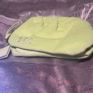 Beis Lime Green Terry Pouch